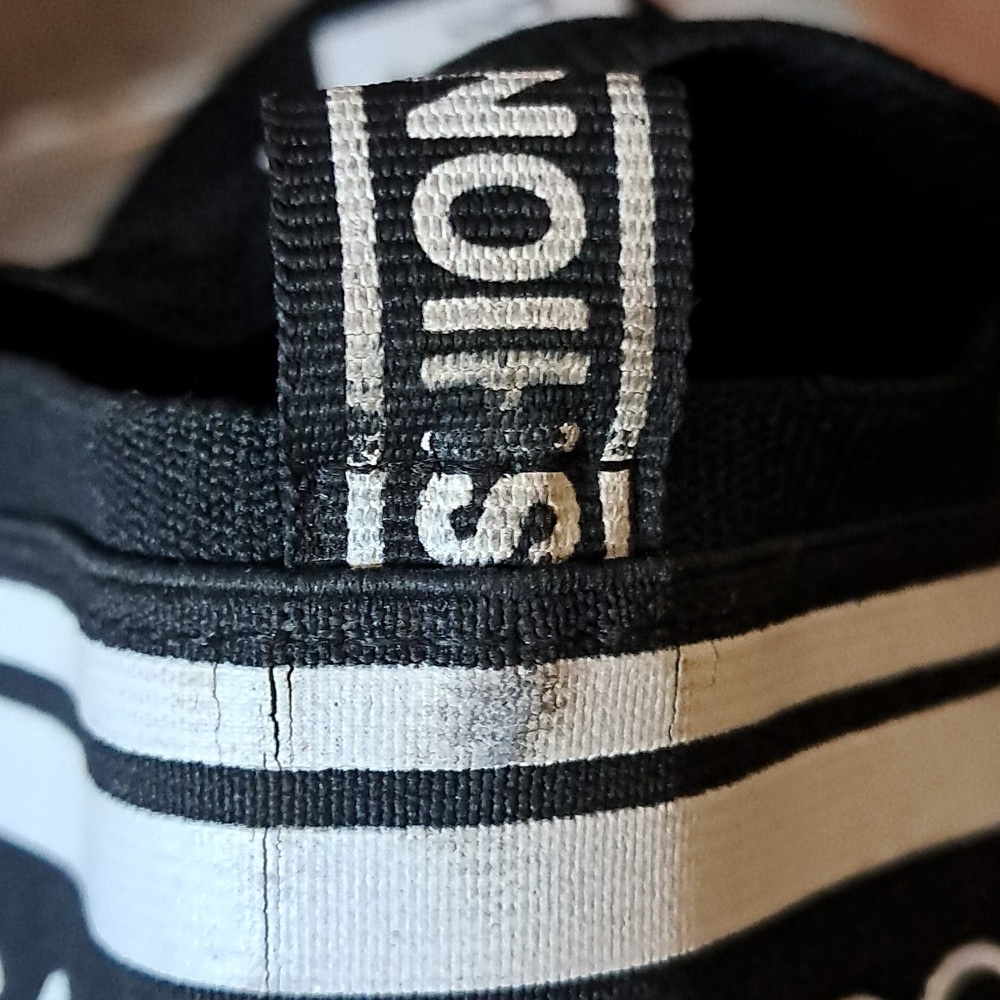 Dolce & Gabbana Sorrento Size 38/7.5 Black/White Knit Fabric Slip On - Picture 11 of 11